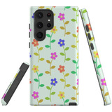 For Samsung Galaxy S22 Ultra Case, Protective Back Cover, Colourful Flowers | Shielding Cases | iCoverLover.com.au