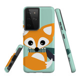 Samsung Galaxy S21 Ultra Case, Tough Protective Back Cover, Cute Brown Fox | iCoverLover.com.au | Phone Cases