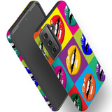 For Samsung Galaxy S23 Ultra, S23+ Plus, S23, S22 Ultra, S22+, S22, S21 Case, Protective Cover, Pop Art Lips | Protective Cases | iCoverLover.com.au