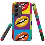 For Samsung Galaxy S23 Case Tough Protective Cover, Pop Art Lips | Shielding Cases | iCoverLover.com.au