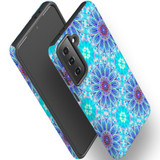 For Samsung Galaxy S23 Ultra, S23+ Plus, S23, S22 Ultra, S22+, S22, S21 Case, Protective Cover, Psychedelic Blues | Protective Cases | iCoverLover.com.au