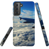 Samsung Galaxy S21 Case, Tough Protective Back Cover, Sky Clouds From Plane | iCoverLover.com.au | Phone Cases