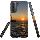 Samsung Galaxy S21 Case, Tough Protective Back Cover, Sailing Sunset | iCoverLover.com.au | Phone Cases