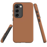For Samsung Galaxy S23+ Plus Case Tough Protective Cover, Brown | Shielding Cases | iCoverLover.com.au