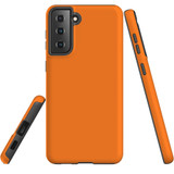Samsung Galaxy S21 Case, Tough Protective Back Cover, Orange | iCoverLover.com.au | Phone Cases