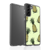 Samsung Galaxy S21 Ultra/S21+ Plus/S21 Protective Case, Clear Acrylic Back Cover, Pineapple Tapet | iCoverLover.com.au | Phone Cases