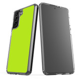 Samsung Galaxy S21 Ultra/S21+ Plus/S21 Protective Case, Clear Acrylic Back Cover, Light Green | iCoverLover.com.au | Phone Cases