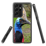 Samsung Galaxy S21 Ultra Protective Case, Clear Acrylic Back Cover, Cassowary | iCoverLover.com.au | Phone Cases