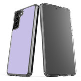 Samsung Galaxy S21 Ultra/S21+ Plus/S21 Protective Case, Clear Acrylic Back Cover, Lavender | iCoverLover.com.au | Phone Cases