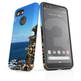 Google Pixel 3 Case Armour Protective Cover Ocean Cliffs