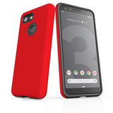 Google Pixel 3 Case Armour Protective Cover Red