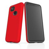 Google Pixel 4a Case Armour Protective Cover Red