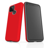 Google Pixel 5 Case Armour Protective Cover Red