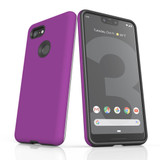 Google Pixel 3 XL Case Armour Protective Cover Purple