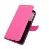 For Samsung Galaxy S21 Case Lychee Folio Protective PU Leather Wallet Cover, Rose red | iCoverLover.com.au | Phone Cases