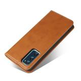 Samsung Galaxy S20 FE Case, Wallet PU Leather Flip Protective Folio Cover, Stand, Brown | Mobile Accessories | iCoverLover Australia