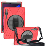Samsung Galaxy Tab S7+ Plus (2020) Case, Silicone + PC Protective Armour Cover, Stand, Shoulder Strap, Hand Strap | icoverlover.com.au | Tablet Cases