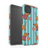 Google Pixel 5/4a 5G,4a,4 XL,4/3XL,3 Case, Tough Protective Back Cover, Playful Dachshund | iCoverLover Australia