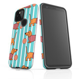 For Google Pixel 4a 5G Case Armour Protective Cover Cute Dachshunds