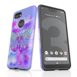 For Google Pixel 3 XL Case Armour Protective Cover Butterfly Enchanted