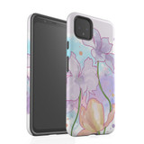 For Google Pixel 7, 6 Pro, 5, 4A 5G, 4A, 4 XL, 4 Case, Tough Protective Back Cover, Floral Watercolour | Protective Cases | iCoverLover.com.au