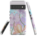 For Google Pixel 6 Pro Case Tough Protective Cover Watercolour Floral