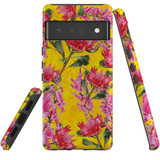 For Google Pixel 6 Pro Case Tough Protective Cover Flower Pattern