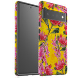 For Google Pixel 6 Pro Case Tough Protective Cover Flower Pattern