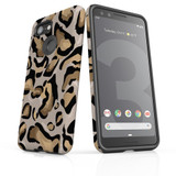 For Google Pixel 3 Case Armour Protective Cover Leopard Pattern