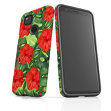 For Google Pixel 4a Case Armour Protective Cover Plant Garden