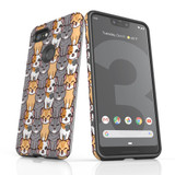 For Google Pixel 3 XL Case Armour Protective Cover Lovely Cats