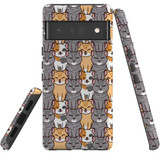 For Google Pixel 6 Pro Case Tough Protective Cover Seamless Cats