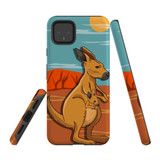 Google Pixel 5/4a 5G,4a,4 XL,4/3XL,3 Case, Tough Protective Back Cover, Lovely Kangaroos | iCoverLover Australia