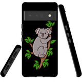 For Google Pixel 6 Pro Case Tough Protective Cover Koala Illustration