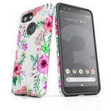 For Google Pixel 3 Case Armour Protective Cover Floral Garden