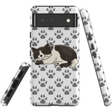 For Google Pixel 6 Case, Protective Back Cover,Tuxedo Cat | Shielding Cases | iCoverLover.com.au