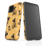 For Google Pixel 4 Case Armour Protective Cover Pug Dogs