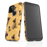 For Google Pixel 4a 5G Case Armour Protective Cover Pug Dogs