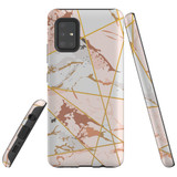 For  Samsung Galaxy A51 5G Case Tough Protective Cover Marble Patterned