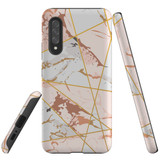 For Samsung Galaxy A90 5G Case Tough Protective Cover Marble Patterned