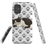 For  Samsung Galaxy A51 5G Case Tough Protective Cover Tuxedo Cat