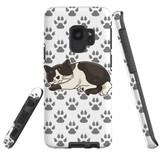 For Samsung Galaxy S9 Case Tough Protective Cover Tuxedo Cat