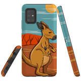 For  Samsung Galaxy A51 5G Case Tough Protective Cover Lovely Kangaroos