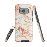 For Samsung Galaxy S8 Case Tough Protective Cover Marble Patterned