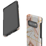 For Samsung Galaxy S10 Case Tough Protective Cover Marble Patterned