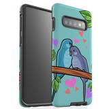 For Samsung Galaxy S10 Case Tough Protective Cover Birds In Love