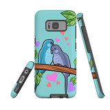 For Samsung Galaxy S8 Case Tough Protective Cover Birds In Love