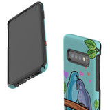 For Samsung Galaxy S10 Case Tough Protective Cover Birds In Love