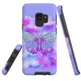 For Samsung Galaxy S9 Case Tough Protective Cover Butterfly Enchanted