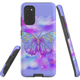For Samsung Galaxy S20 Case Tough Protective Cover Butterfly Enchanted